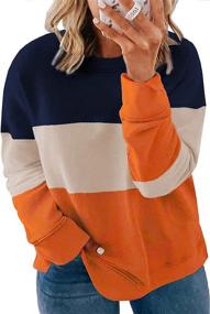 img 3 attached to Vibrant Tie Dye Plus Size Sweatshirt: Trendy Colorblock Pullover Tops for Women (1X-5X)