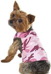 img 1 attached to 🐶 Stylish Casual Canine 20-Inch Cotton Camo Dog Tank, X-Large in Pink/Chive: Perfect Blend of Fashion and Comfort!