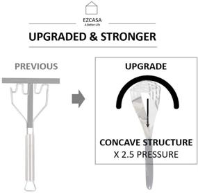 img 3 attached to EZCASA Stainless Steel Potato Masher – Versatile Kitchen Tool for Mashed Potatoes, Beans, and Avocado