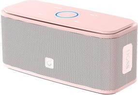 img 4 attached to 🔊 DOSS SoundBox Touch: 12 Вт звук Bluetooth динамиков HD - водонепроницаемый IPX5, 20 часов работы, громкой - светло-розовый