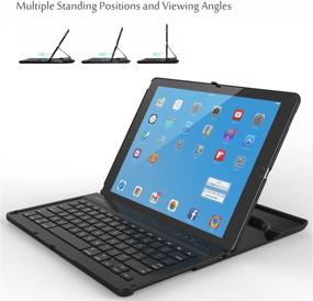 img 2 attached to 🔌 ProCase iPad Pro 12.9 Keyboard Case - Wireless Keyboard & 360° Rotation for Apple iPad Pro 12.9 (2nd/1st Gen)