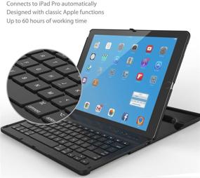 img 3 attached to 🔌 ProCase iPad Pro 12.9 Keyboard Case - Wireless Keyboard & 360° Rotation for Apple iPad Pro 12.9 (2nd/1st Gen)