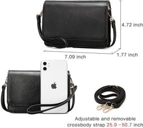 img 1 attached to BROMEN Crossbody Shoulder Wristlet Wallet Women's Handbags & Wallets