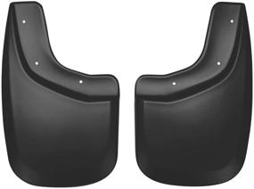 img 4 attached to 🚗 Husky Liners Fits Chevy Colorado 2004-2012, GMC Canyon 2004-2012 - Large Flares Custom Rear Mud Guards, Black, 57811