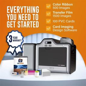 img 2 attached to 🖨️ Fargo HDP5000 Dual Side ID Card Printer with Mag Encoder: Complete Supplies Bundle and Card Imaging Software 89013