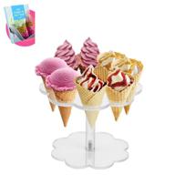 🍦 included food service equipment & supplies: acrylic ice cone holder logo