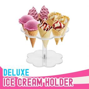 img 3 attached to 🍦 Included Food Service Equipment & Supplies: Acrylic Ice Cone Holder