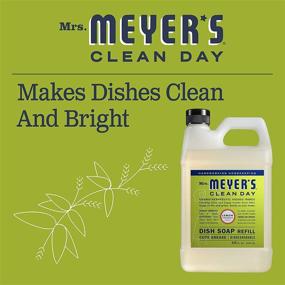 img 1 attached to 🍋 Mrs. Meyer’s Clean Day Lemon Verbena Liquid Dish Soap Refill - 2 Pack, 48 Ounce