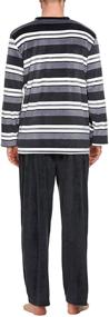 img 3 attached to U2SKIIN Pajamas Sleepwear: Stylish White and Black Design with Convenient Pockets