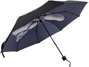 img 2 attached to ☂️ TinaWood Folding Umbrella: Stylish Designs for All-Weather Protection