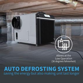 img 3 attached to 🌬️ Energy Star AirWerx90X Commercial Dehumidifier for Crawl Spaces & Basements | BaseAire, 198 Pints w/ Pump | 5-Year Warranty, Intelligent Humidity Control, Auto Shut Off/Restart