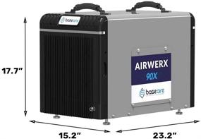img 2 attached to 🌬️ Energy Star AirWerx90X Commercial Dehumidifier for Crawl Spaces & Basements | BaseAire, 198 Pints w/ Pump | 5-Year Warranty, Intelligent Humidity Control, Auto Shut Off/Restart