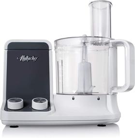 img 4 attached to 🥦 NutriChef NCFP8 Ultra Quiet 600 Watt Electric Food Processor & Vegetable Chopper - 12 Cup Multipurpose, Speed Function for Easy Prep, 6 Attachment Blades, Day White