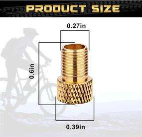 img 3 attached to Bike Presta Valve Adapter - Brass Material | Convert Presta to Schrader, French/UK to US | Tire Inflate Connector | MTB, Mountain Bike, Road Bike Compatibility | 5 Pack