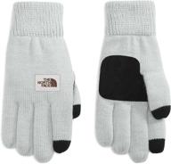 перчатки the north face salty glove heather: премиальные мужские аксессуары для комфорта в любую погоду. логотип