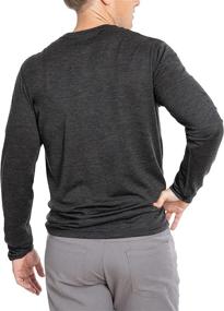 img 3 attached to 👕 Woolly Clothing Merino V Neck Sleeve Men's Clothing and Active: Superior Comfort and Style Combined