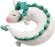 🐉 supow dragon plush neck pillow - u-shape anime cute white dragon design for comfy travel and relaxation logo
