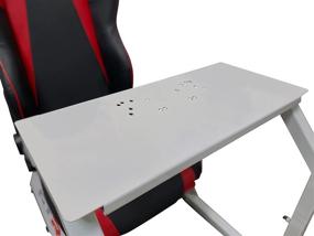 img 3 attached to GTR Simulator GTA-S-S105LBKRD: The Ultimate Gaming Chair with Real Racing Seat and Gear Shifter Mount