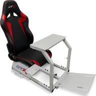 gtr simulator gta-s-s105lbkrd: the ultimate gaming chair with real racing seat and gear shifter mount логотип