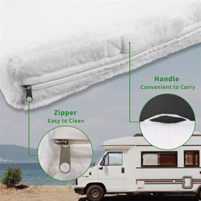 img 2 attached to 🏕️ 14x22 RV Skylight Cover - Reflective RV Vent Insulator by RVINGPRO for RV/Camper Vents