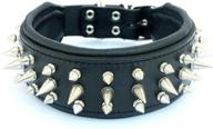 🐶 ultimate bestia dog collar: genuine leather, screw spikes, soft cushion & longevity! pitbull, bulldog, rottweiler & more! handmade in europe! логотип