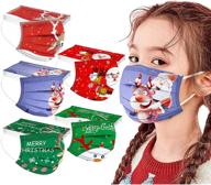 christmas disposable kids breathable face logo