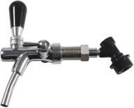 pera adjustable beer faucet with chrome tap and ball lock disconnect for homebrewing cornelius keg logo