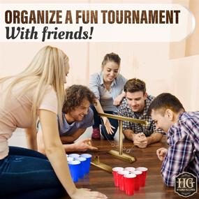 img 2 attached to 🎯 Hydro Gizmos Ring Toss Game - Fun Indoor/Outdoor Game for Adults & Kids, Portable Wooden Set with Hook & String - Perfect for Friends Gatherings, Truth or Dare Play