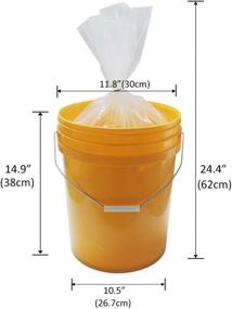 img 3 attached to Belinlen 25 Pack 5 Gallon Bucket Liner Bags: Food Grade, BPA Free, 2 mil Thickness - Ideal for Marinating, Brining, and Food Storage