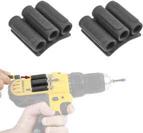 img 4 attached to 🔧 BitGripper v2 - Spider Tool Holster - Pack of Two - Conveniently Carry up to Six Driver Bits on the Side of Your Power Drill or Driver!