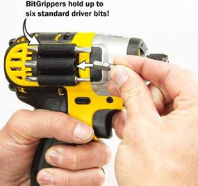 img 1 attached to 🔧 BitGripper v2 - Spider Tool Holster - Pack of Two - Conveniently Carry up to Six Driver Bits on the Side of Your Power Drill or Driver!
