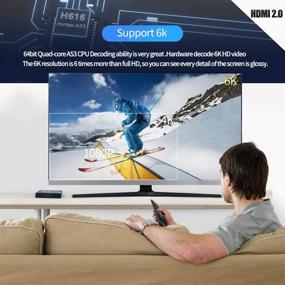 img 2 attached to 💻 [2020 Upgrade] T95 Android 10.0 TV Box 4GB RAM 32GB ROM H616 Quad-core Smart Android TV Box 6K UHD/3D/H.265 WiFi Bluetooth 5.0
