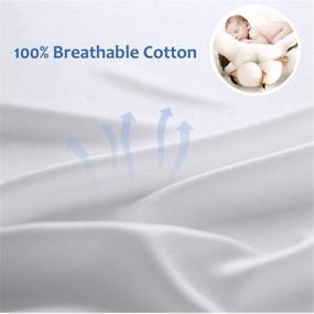 img 3 attached to 👶 Premium 14x19 Inch Precoco Toddler Pillowcase Set of 2 - 100% Cotton, White, Zippered Hidden Closure - Super Soft 600 Thread Count Travel Pillow Covers for Boys, Girls, Kids Bedding - Gentle, Breathable