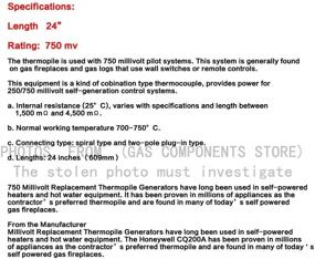 img 2 attached to Earth Star Temperature Replacement Thermocouple