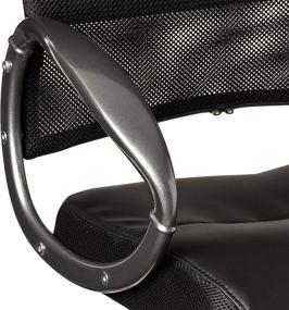 img 1 attached to 💼 Stylish Boss Office Products Mesh Back Guest Chair: Pewter Finish in Black, 250 lb. Capacity