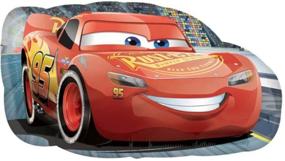 img 1 attached to Amscan 3537001 Lightning McQueen Super/Shape Balloon: Kickstart the Party with this Revved-up Delight!