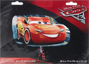 img 3 attached to Amscan 3537001 Lightning McQueen Super/Shape Balloon: Kickstart the Party with this Revved-up Delight!