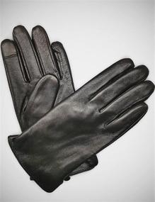 img 3 attached to Genuine Leather Winter Gloves Touchscreen