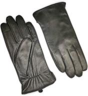 genuine leather winter gloves touchscreen logo