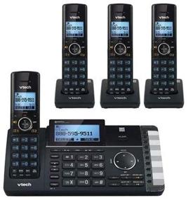 img 1 attached to 📞 VTech DS6251-4 DECT 6.0 2-line Cordless Digital Answering System: Enhanced Communication Solution