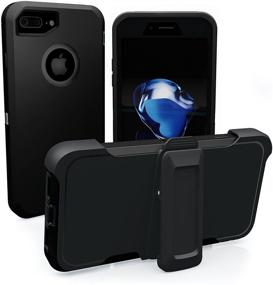 img 4 attached to 📱 Armor Series ToughBox iPhone 7 Plus Case - Shock Proof with Built-in Screen Protector, Holster & Belt Clip (Black) - Compatible with OtterBox Defender Series Belt Clip