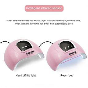 img 3 attached to 💅 54W UV LED Nail Lamp - Professional Gel Polish Light, Nail Dryer with 3 Timer Settings, Curing Gel LED Dryer with Automatic Sensor, LCD Display - Premium Nail Art Tools