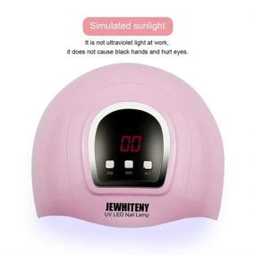 img 2 attached to 💅 54W UV LED Nail Lamp - Professional Gel Polish Light, Nail Dryer with 3 Timer Settings, Curing Gel LED Dryer with Automatic Sensor, LCD Display - Premium Nail Art Tools
