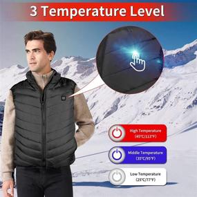 img 1 attached to 🧥 Heated Vest, Unisex Electric Heating Vest for Skiing, Hunting, and Fishing - Stay Warm!