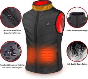 img 2 attached to 🧥 Heated Vest, Unisex Electric Heating Vest for Skiing, Hunting, and Fishing - Stay Warm!