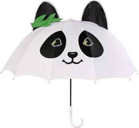 img 3 attached to Kidorable Girls Panda Umbrella White