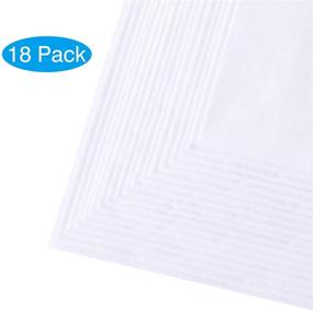 img 3 attached to 🧣 Cotton Solid White Handkerchief Hankie for Enhanced SEO