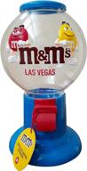 m&m candy dispenser - pull lever to easily dispense red and yellow m&m candy logo