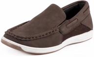 👞 brown comfortable casual loafers for boys: cherry popo 05 shoes logo