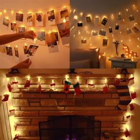 img 2 attached to 🌟 Betus 10 Ft 20 LEDs Photo Clips String Lights - Illuminate Your Memories with Battery Powered Fairy Twinkle Light!